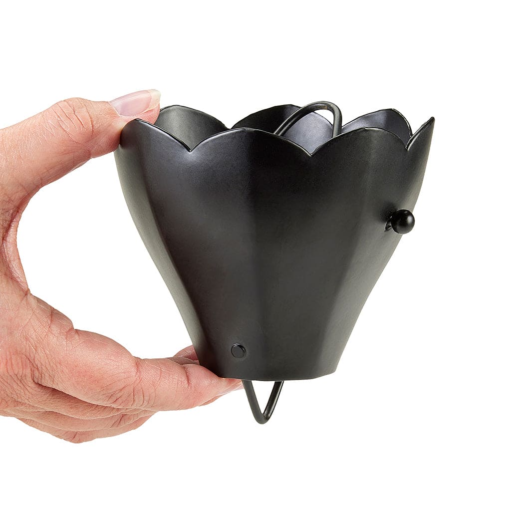 Modern Farmhouse 13 Cup Tulip Black Aluminum 8.5ft. Rain Chain