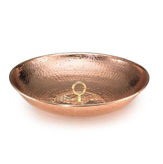Rain Chain Basin in Polished Copper