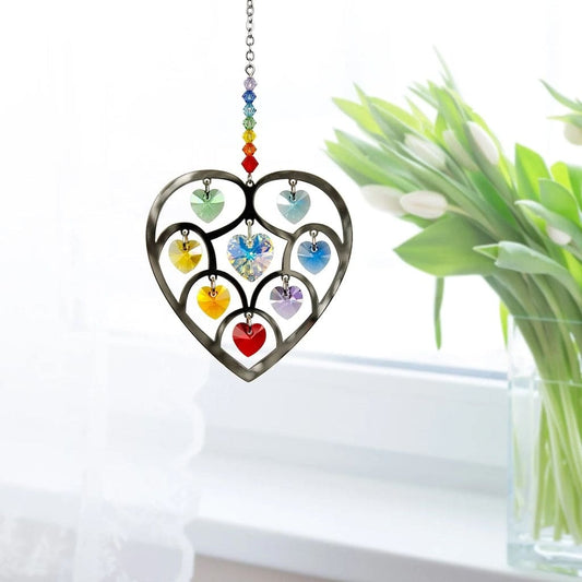 Heart of Hearts Wind Chimes with Chakra