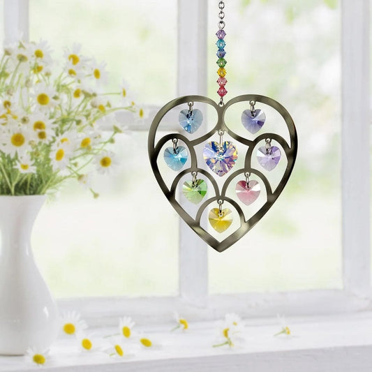 Heart of Hearts Wind Chimes with Confetti